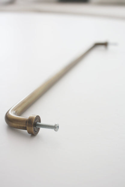 Brass Hemingway Cabinet Handle 33cm