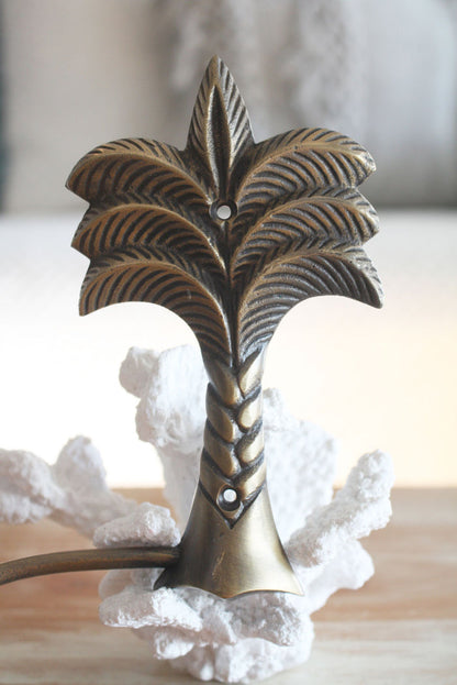 Brass Palm Tree Toilet Roll Holder