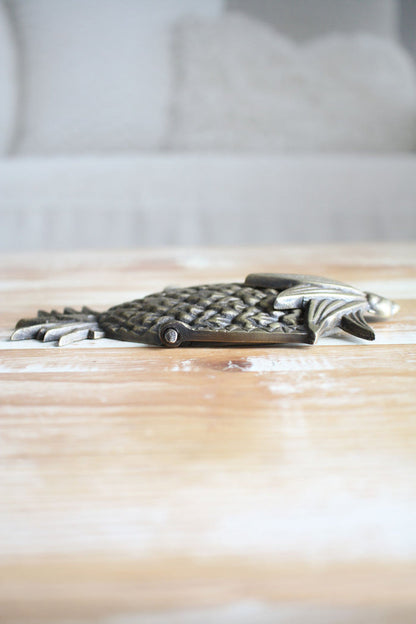 Brass Pineapple Door Knocker - Antiqued