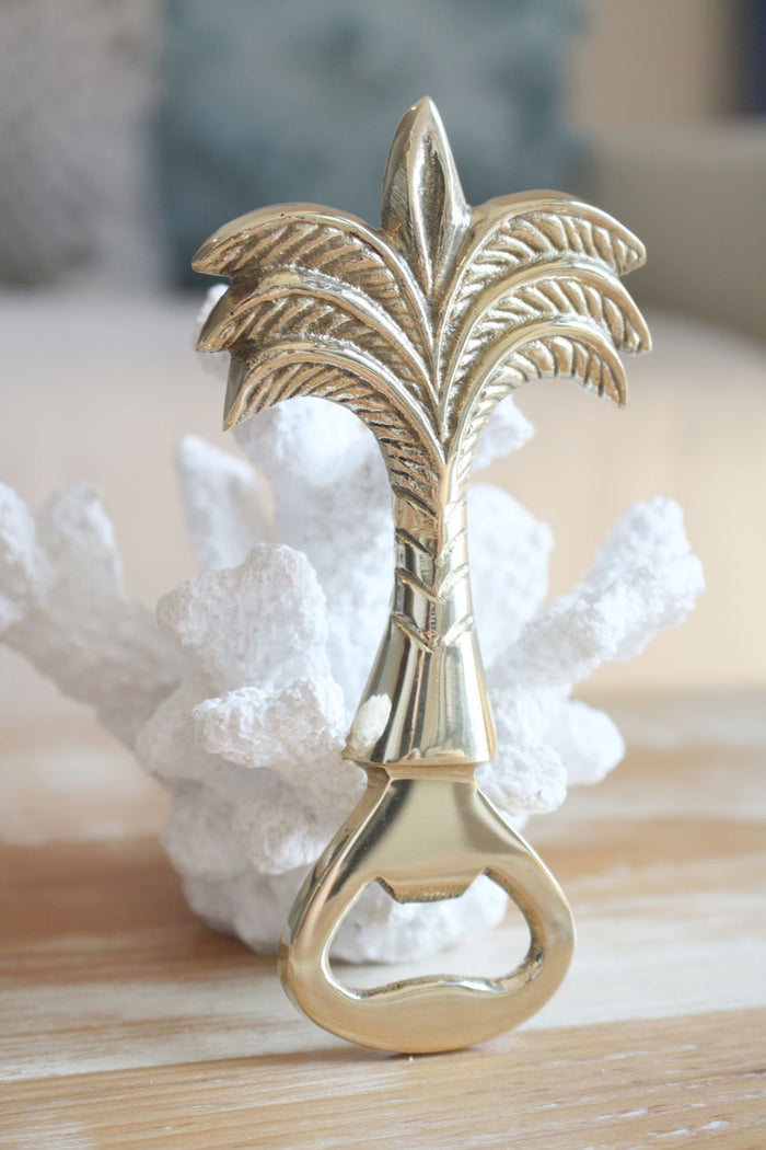 Brass Royal Palm Bottle opener - Polished