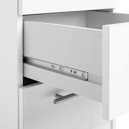 Brisbane 3 Drawer Bedside - White