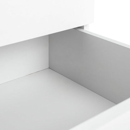 Brisbane 3 Drawer Bedside - White
