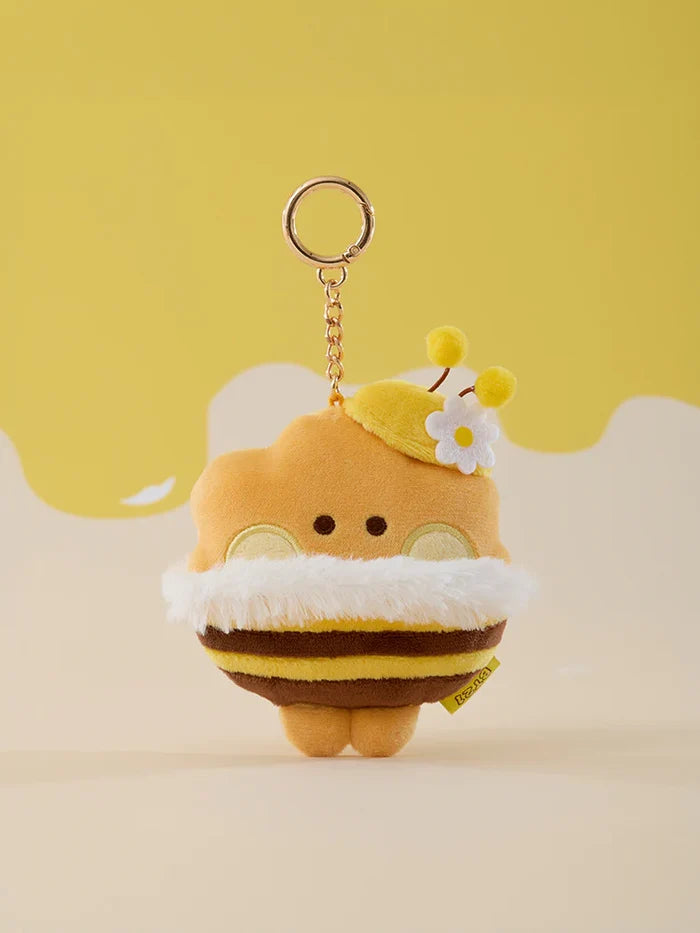 BT21 - MININI HONEYBEE PLUSH TAPE MEASURE KEYRING - COKODIVE