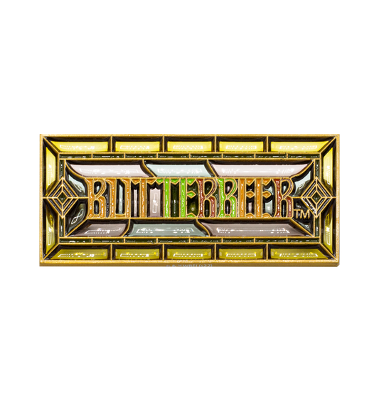 Butterbeer Stained Glass Pin