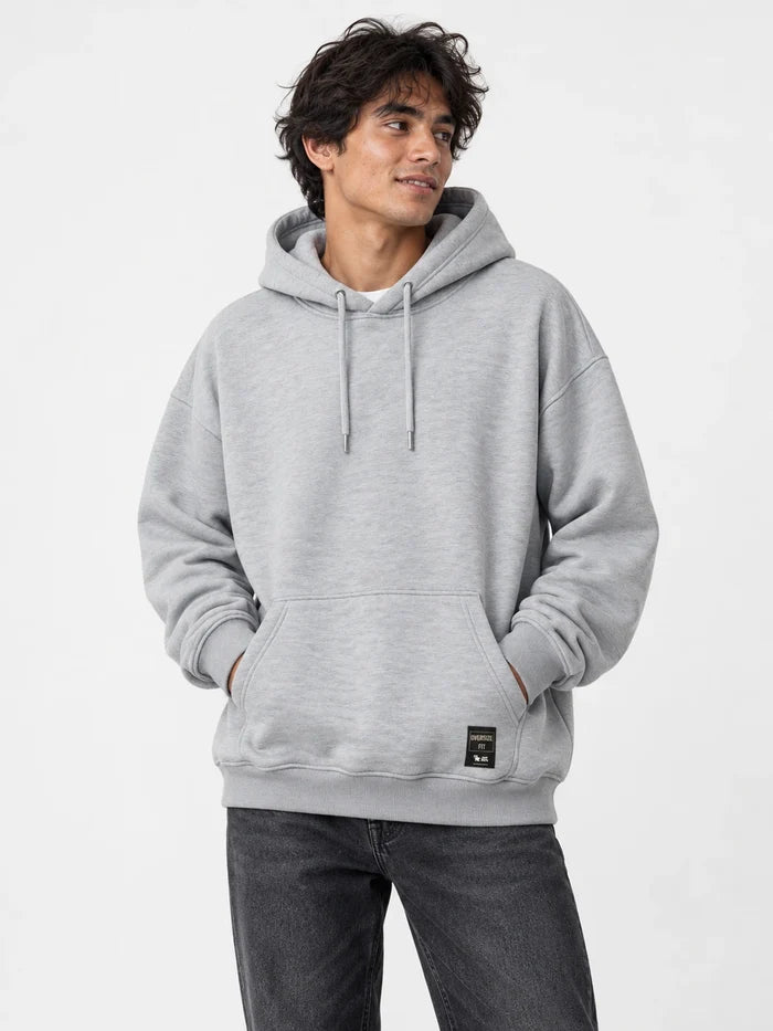 Buzo Gotcha Solid Oversize Gris Melange — vista principal