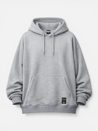 Buzo Gotcha Solid Oversize Gris Melange