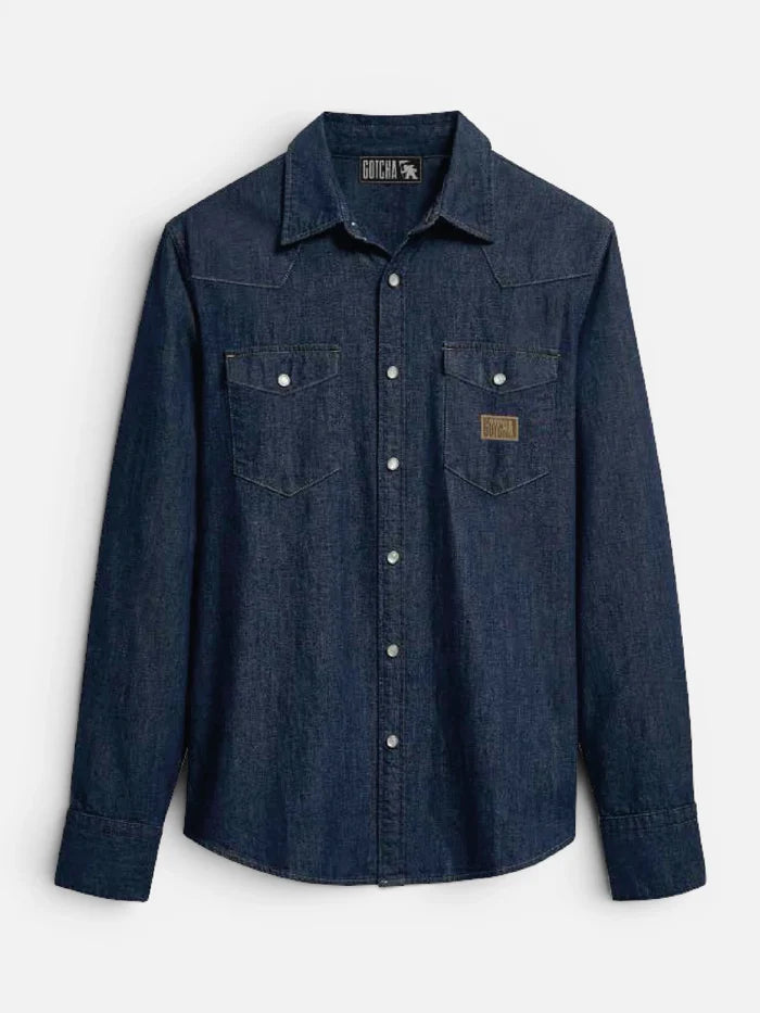 Camisa Gotcha Denim Azul