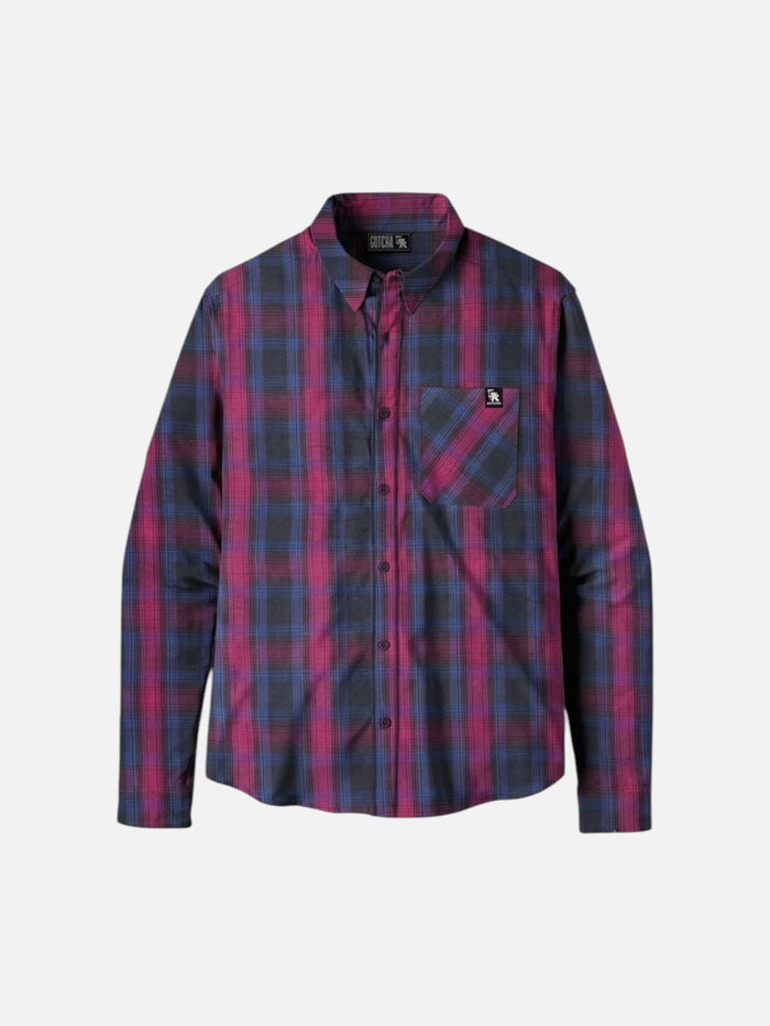 Camisa Gotcha Viyella Cuadros Liviana Azul