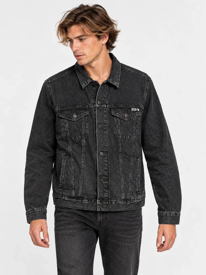 Campera Gotcha Denim Negro — vista principal