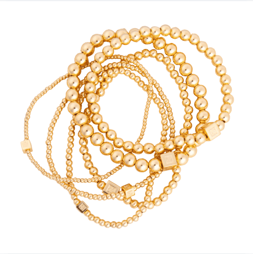 Michelle McDowell Celeste Beaded Waterproof Bracelet (Choose Size)
