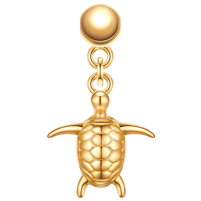 Charm Schildkröte gelbgold