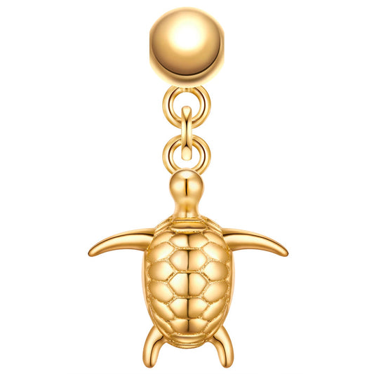 Charm Schildkröte gelbgold