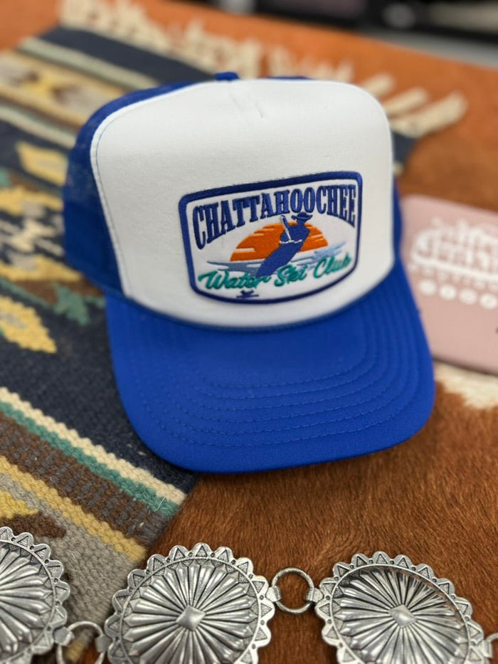 Chattahoochee Water Ski Club Patch Trucker HatBlue and White