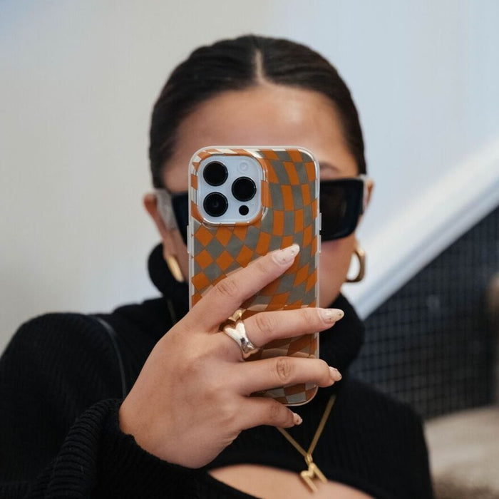 Checkmate Gold/Brown MagSafe® Compatible iPhone Case