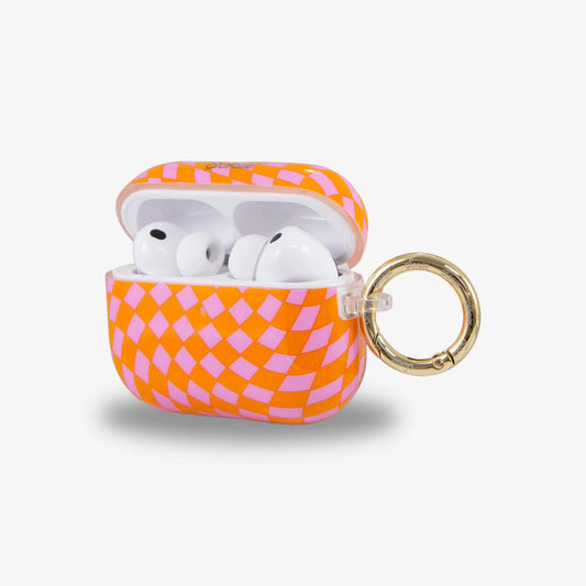 Checkmate Pink/Orange AirPods Case