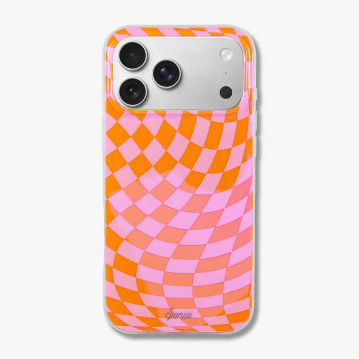 Checkmate Pink/Orange MagSafe® Compatible iPhone Case