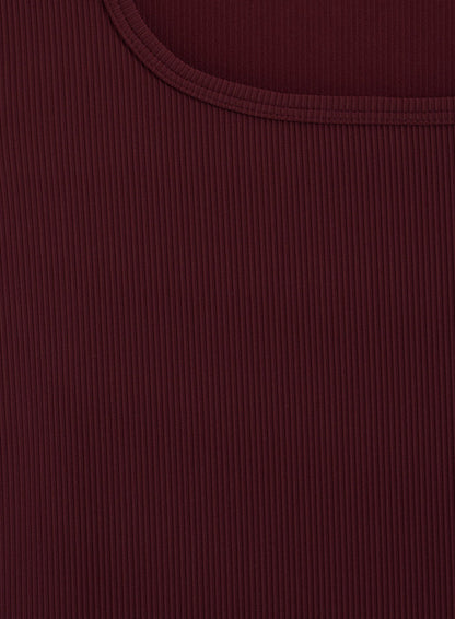 Cherry Ribbed Performance Short Sleeve