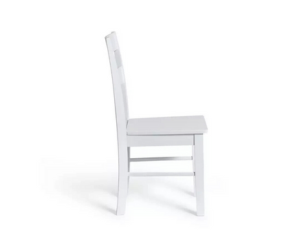 Chicago Pair of Solid Wood Dining Chair - White ( B Grade )
