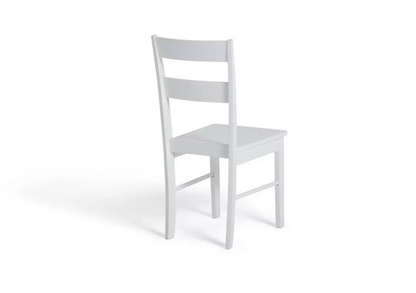 Chicago Pair of Solid Wood Dining Chair - White ( B Grade )