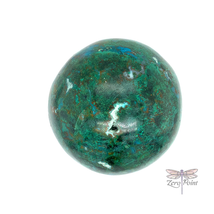 Chrysocolla Sphere - Zero Point Crystals