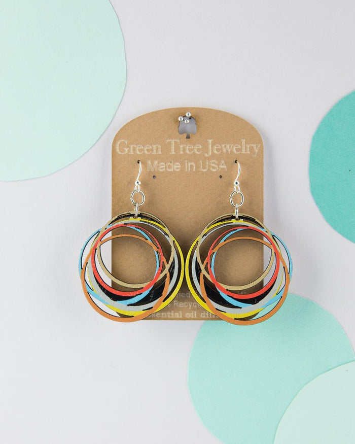 Circle Array Dangle Earrings