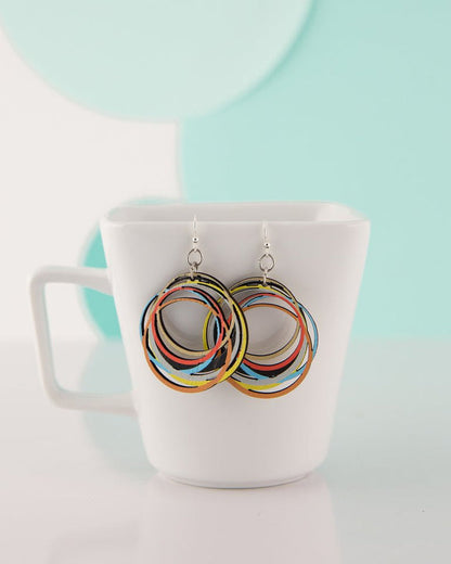 Circle Array Dangle Earrings