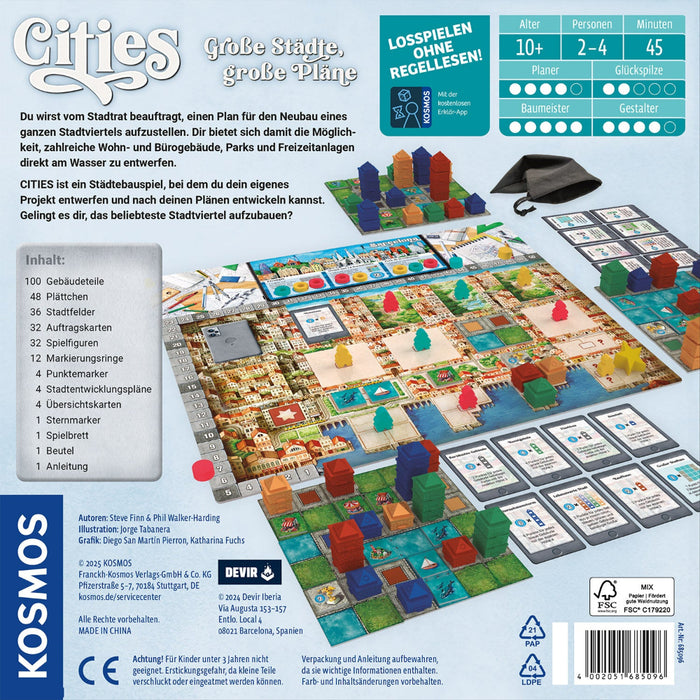 Cities - Schnelles Städteplanspiel für Familien