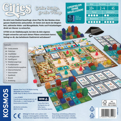Cities - Schnelles Städteplanspiel für Familien
