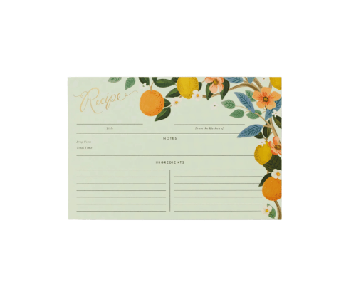 Rifle Paper Co. Citrus Grove Recipe Cards
