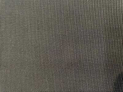 Classic Italian Tropical Wool Suiting - Fine Striped , Black / Off White