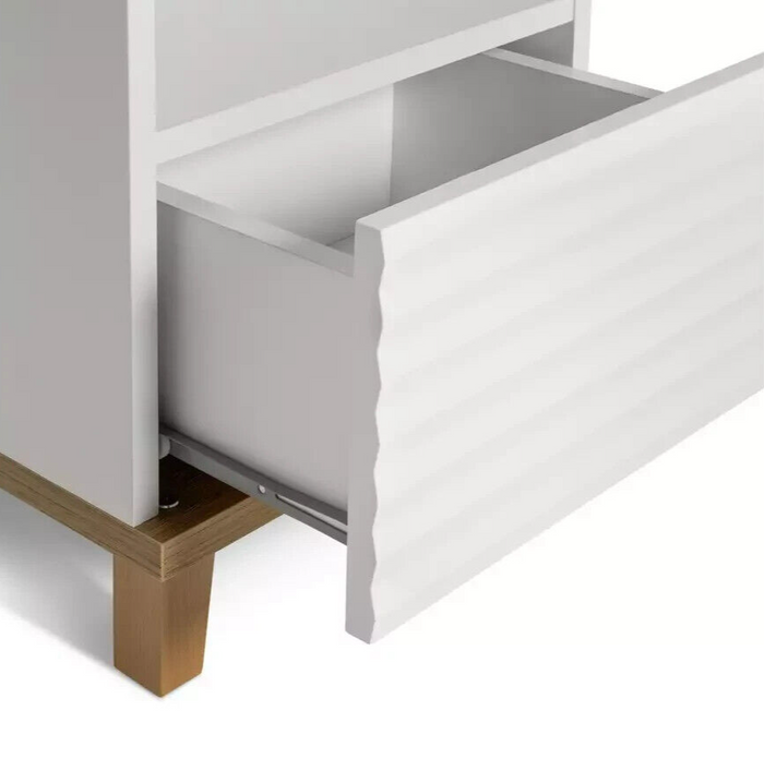 Habitat Cleo 1 Drawer Bedside Table - White