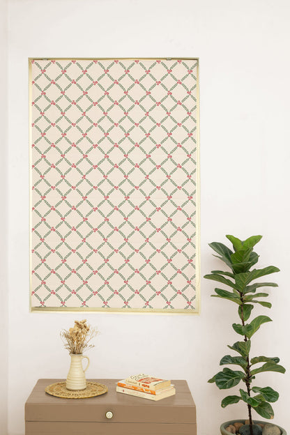 Climbing Roses 100% Customizable Cotton floral Roman blind for living room - Room darkening - Wine Red