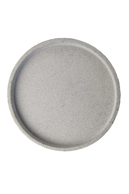 Concrete Round Tray 45cm - Natural Grey