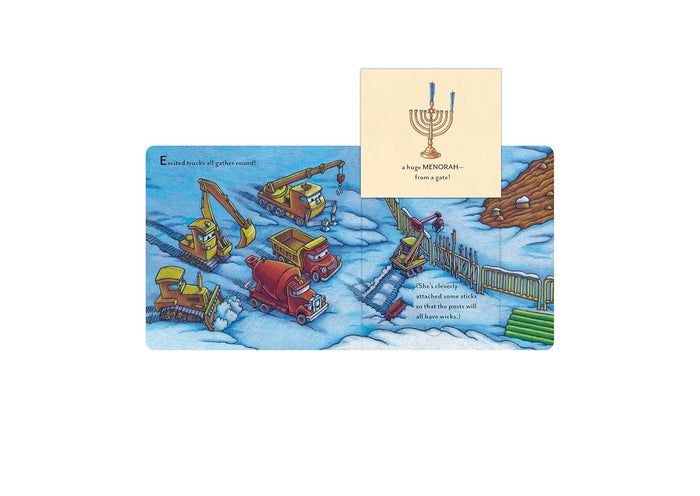 Construction Site Hanukkah Lights: A Hanukkah Lift-the-Flap Book by Sherri Duskey Rinker