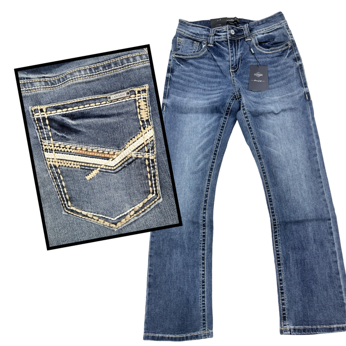 Cowboy Jeans Boot Cut Denim Blue