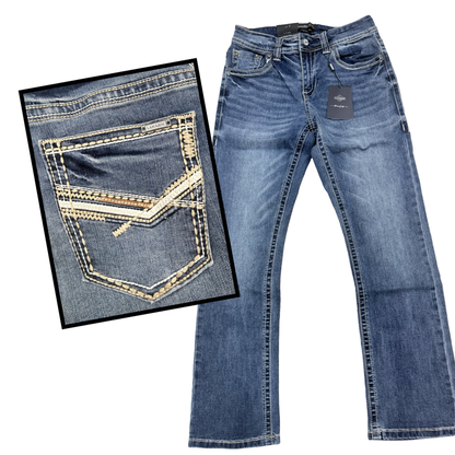 Cowboy Jeans Boot Cut Denim Blue
