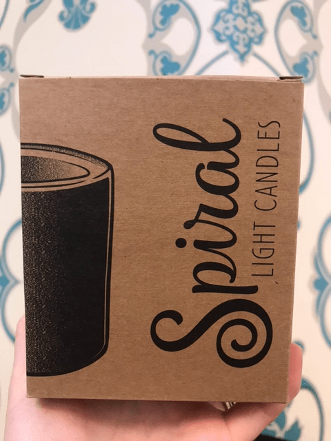 Spiral candle box