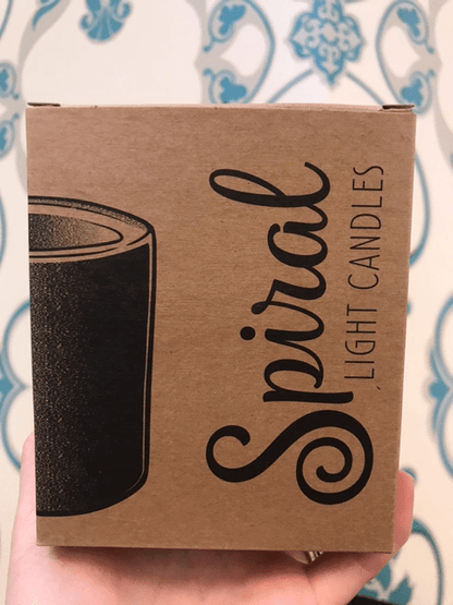 Spiral candle box