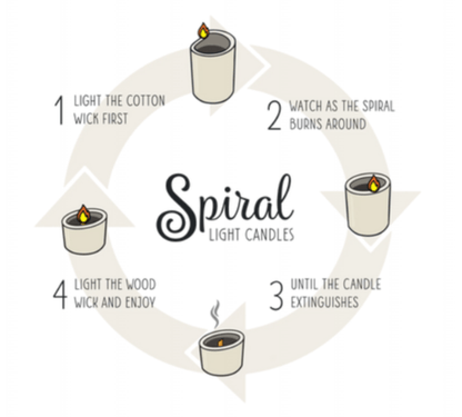 Cranberry Mango Spiral Candle