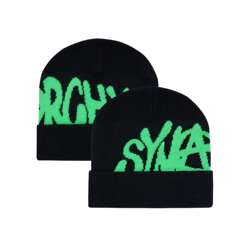 Czapka Syna World Synarchy Cuffed Beanie Black/Green Syna World Czapki