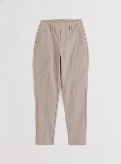Dark Clay Straight Leg Cargo Pants