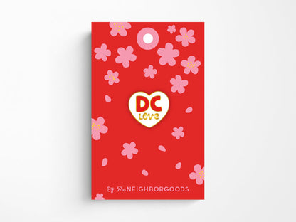 DC Love Heart Enamel Pin