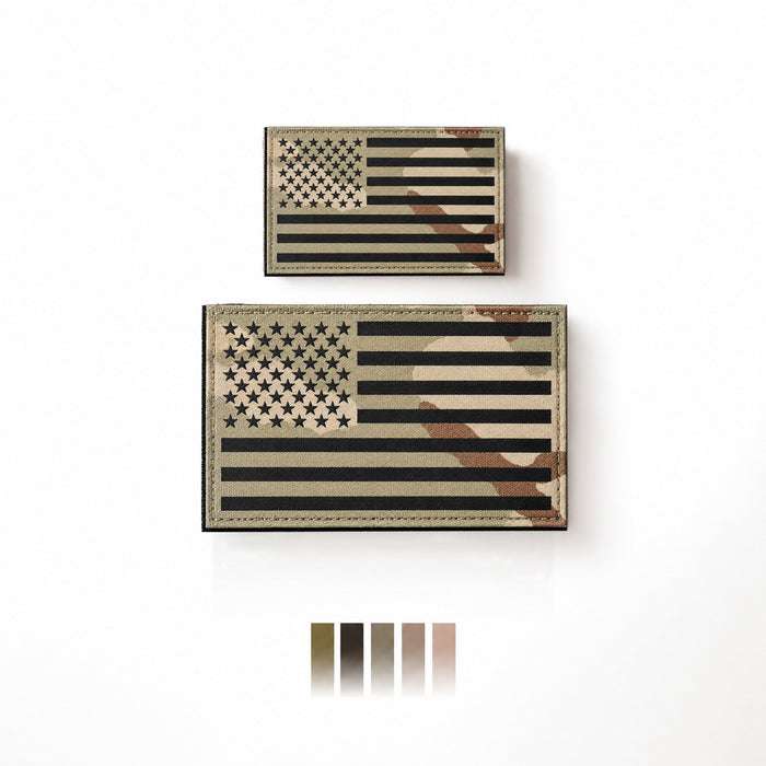 DCU Camo IR American Flag Patch Set (35 Entries)