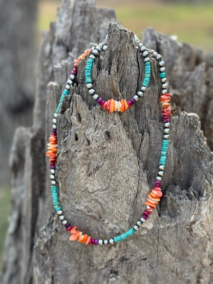 Desert Prism Beaded Necklace