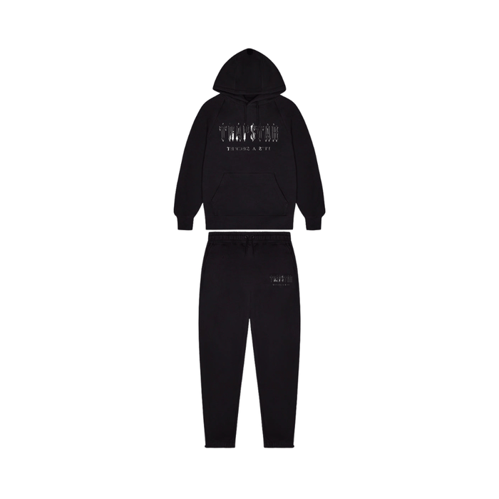 Dres Trapstar Decoded Tracksuit Black Monochrome TRAPSTAR Dresy