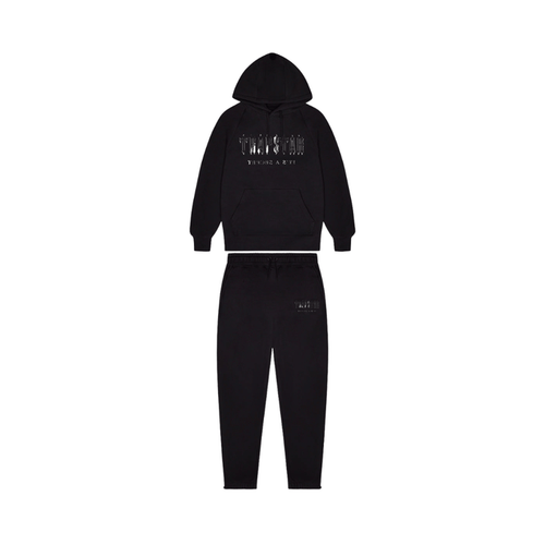 Dres Trapstar Decoded Tracksuit Black Monochrome TRAPSTAR Dresy