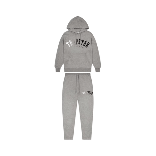 Dres Trapstar Irongate Arch Tracksuit Grey Black TRAPSTAR Dresy