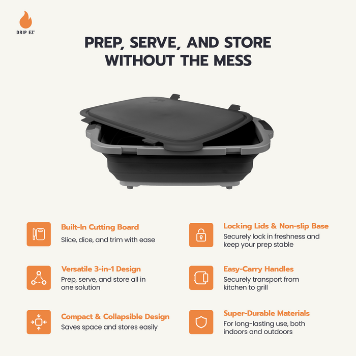 Drip EZ BBQ & Meal Prep Tub