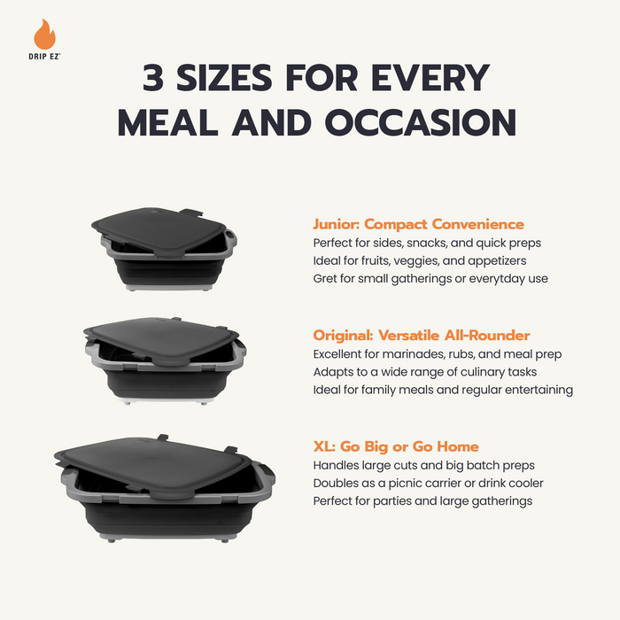 Drip EZ BBQ & Meal Prep Tub