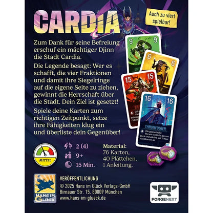 Duell um Cardia - Knackig kurzes Kartenduell